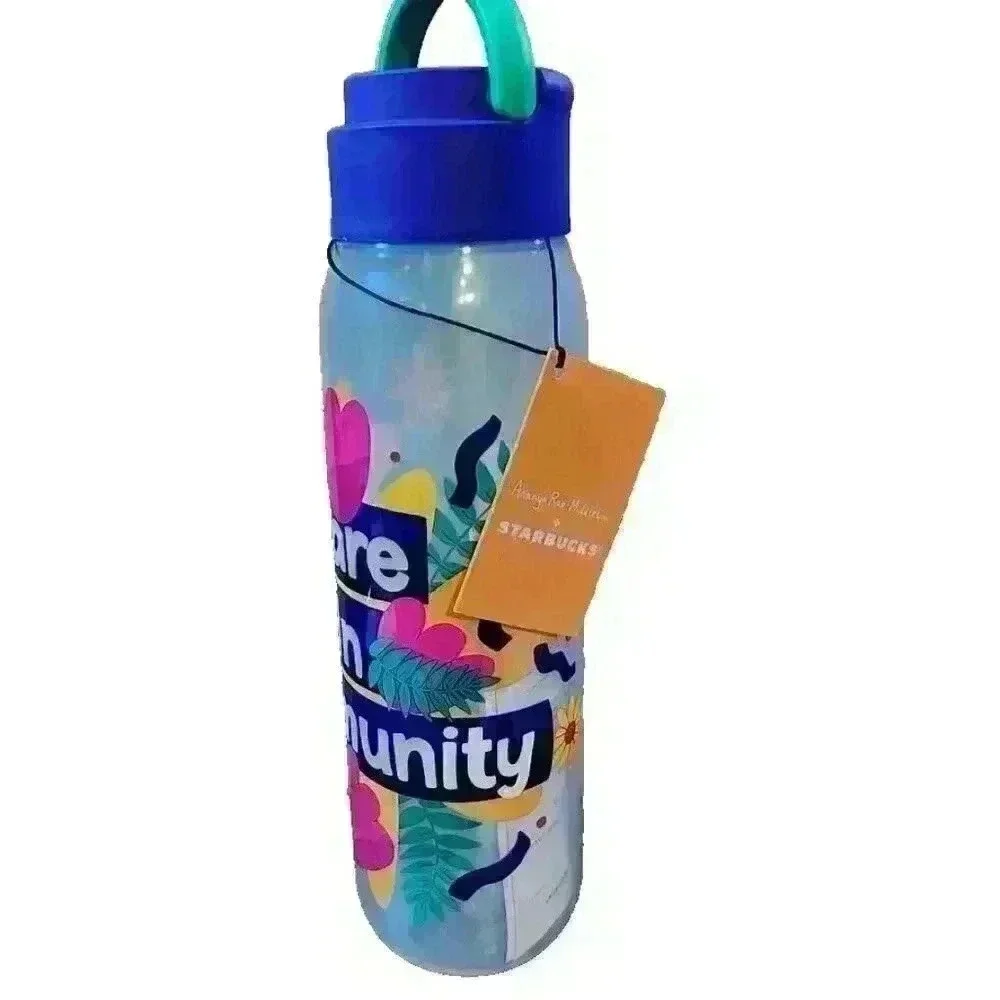 Starbucks 2024‎ Ananya Rao-Middleton Collection 24 Oz. Plastic Water Bottle NWT
